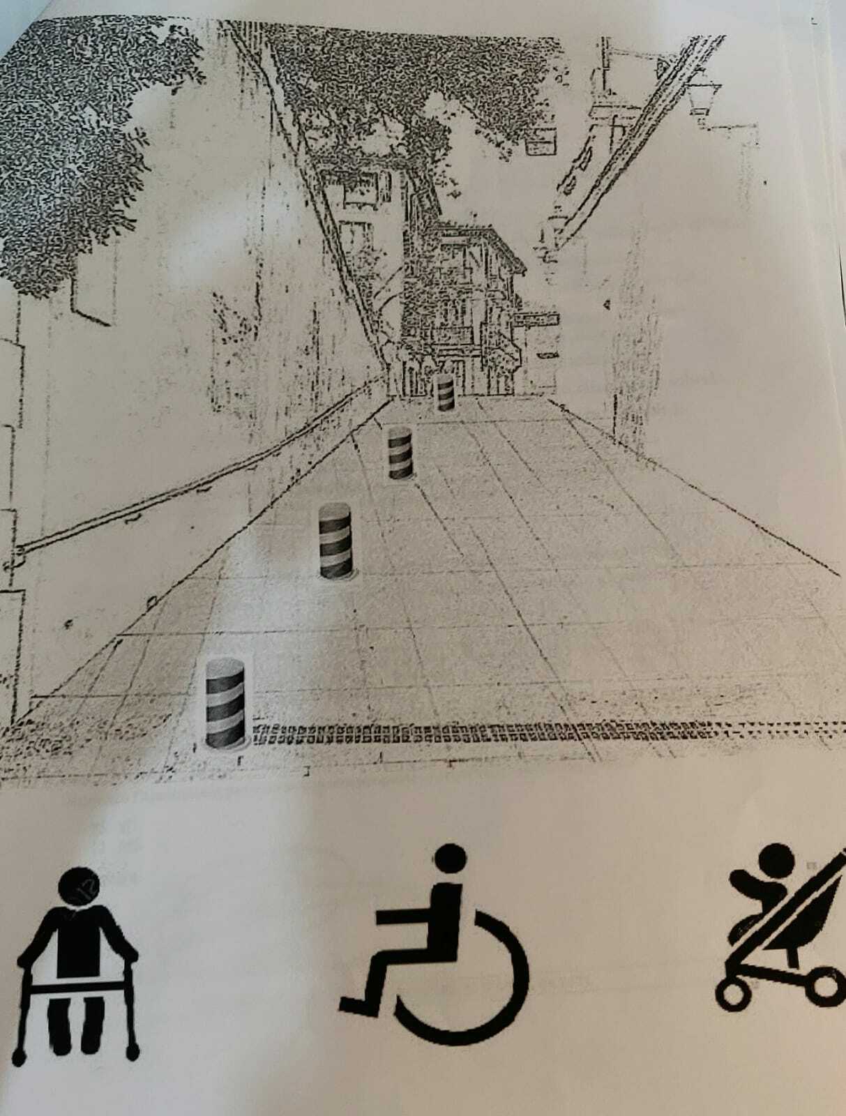 Imatge pels mitjans: Eliminació de la petita vorera (Baixada Font de la Mare de Déu)