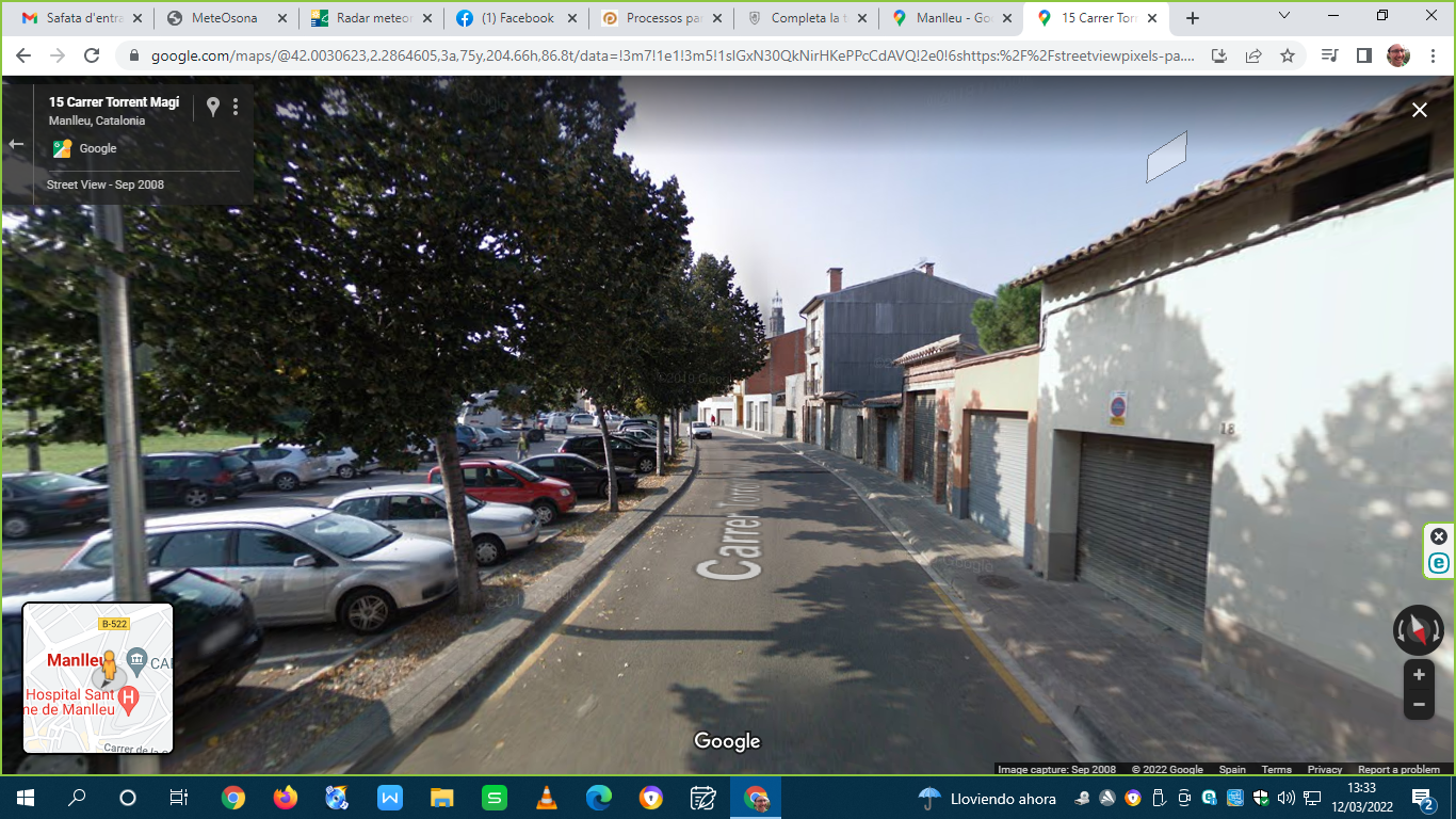 Imatge pels mitjans: Canvi de sentit del C/ Torrent magí i zona de parking . 