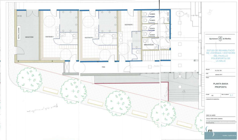 Imatge pels mitjans: Rehabilitació del pavelló poliesportiu de la Salle
